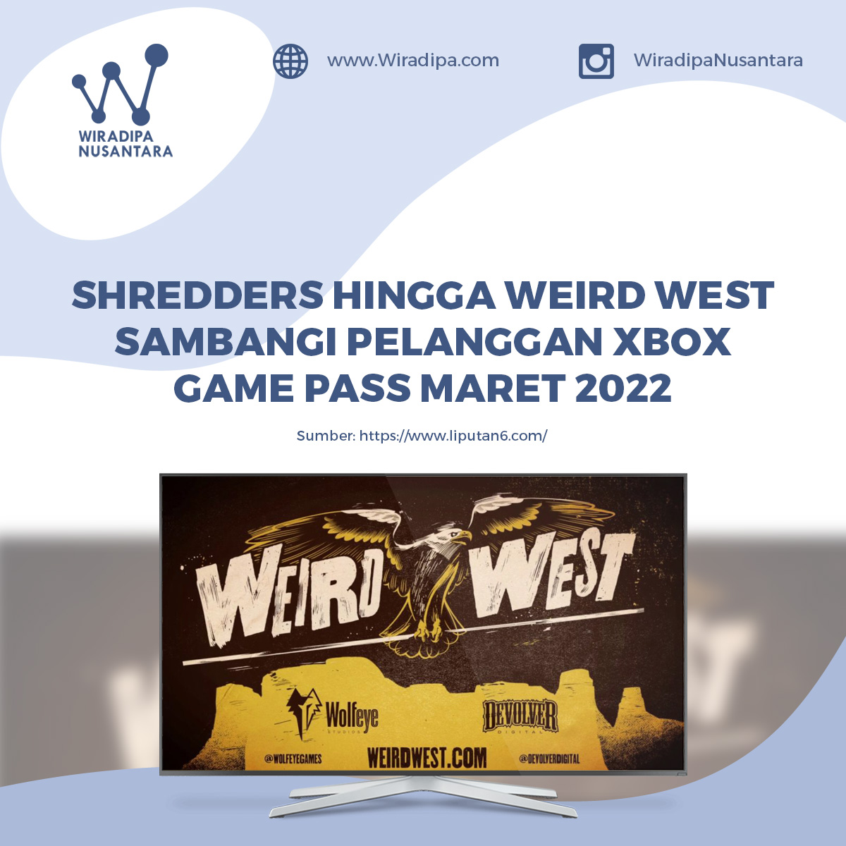 Shredders hingga Weird West Sambangi Pelanggan Xbox Game Pass Maret 2022 images