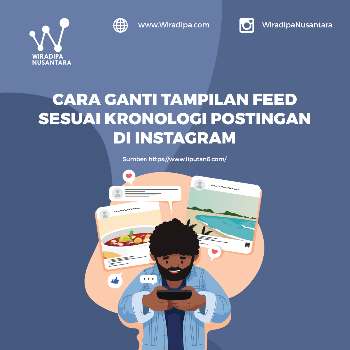 Cara Ganti Tampilan Feed Sesuai Kronologi Postingan di Instagram images