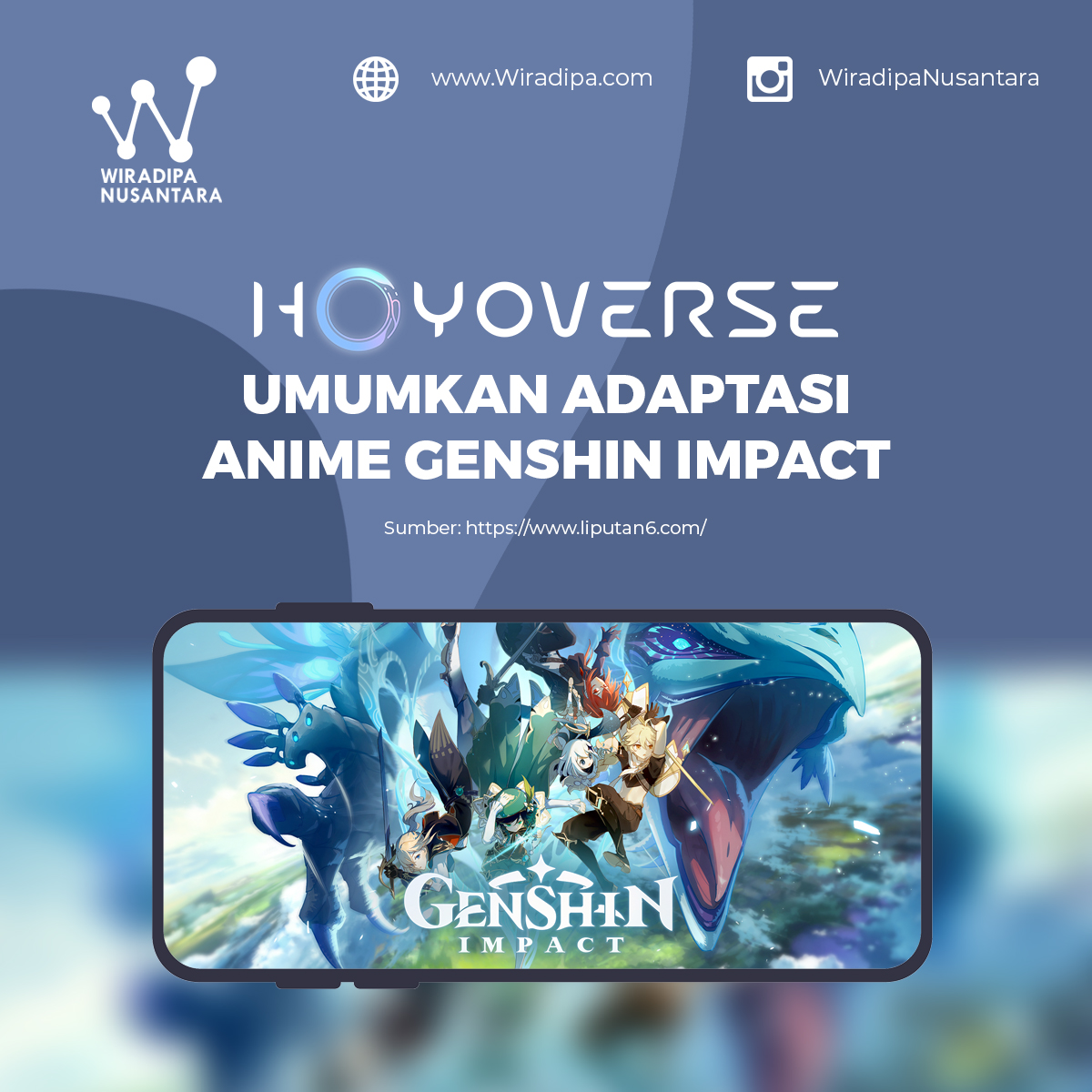 HoYoverse Umumkan Adaptasi Anime Genshin Impact images
