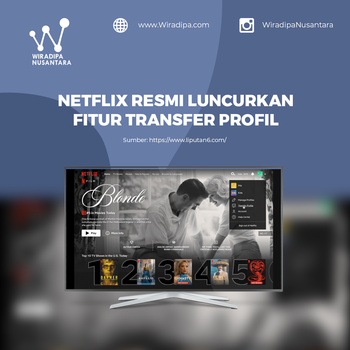Netflix Resmi Luncurkan Fitur Transfer Profil Images