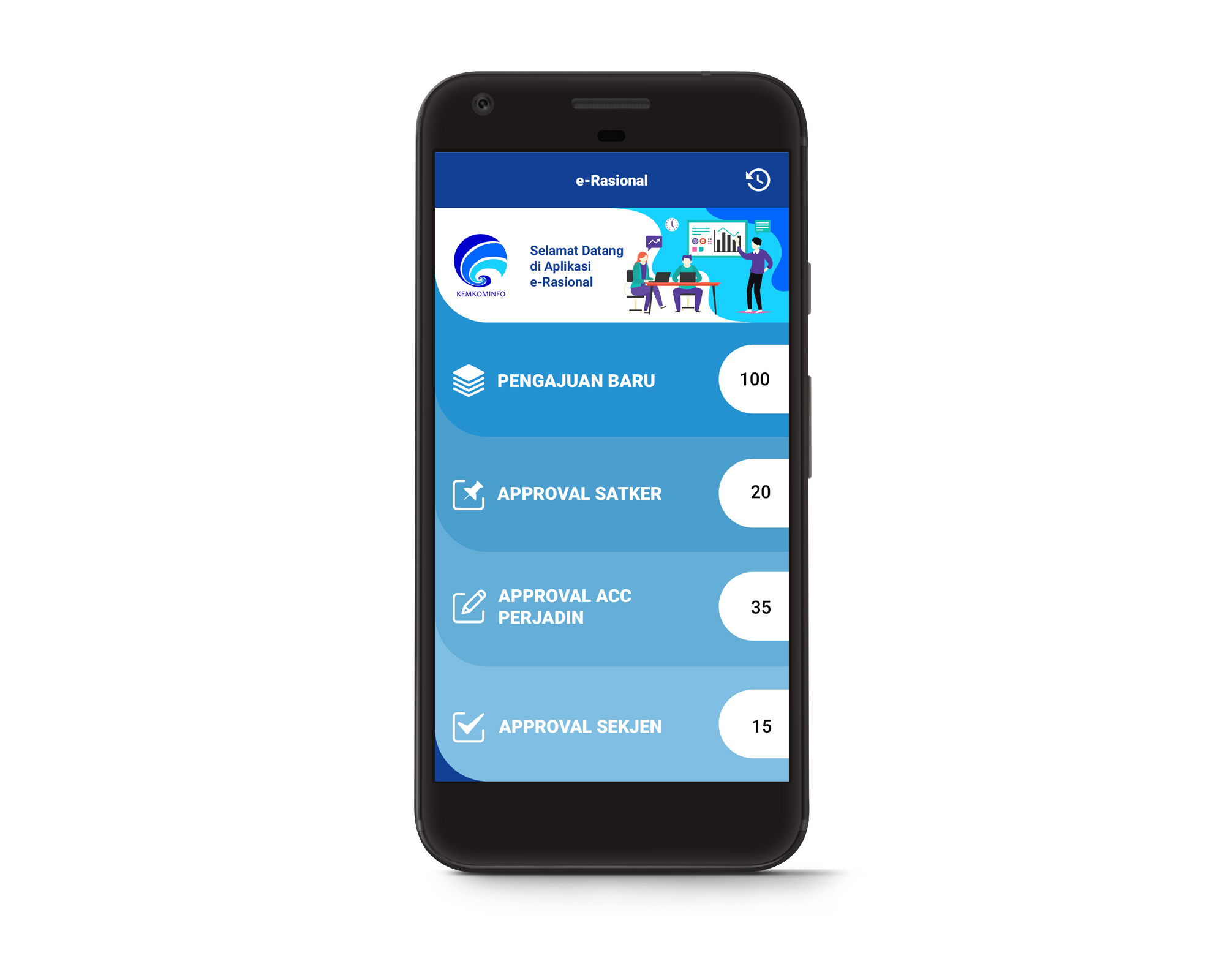 Erasional Kemkominfo - Travel Request Apps Images