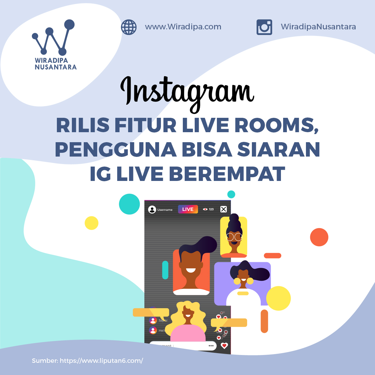 Instagram Rilis Fitur Live Rooms, Pengguna Bisa Siaran IG Live Berempat Images